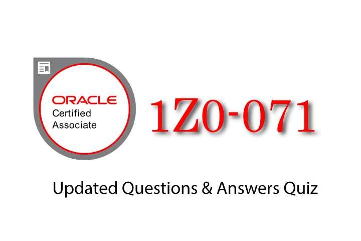 Exam PDF 1Z0-071 - Oracle Datbase 12c SQL