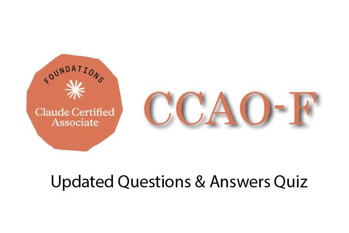 Exam PDF CCAO-F - Claude Certified Associate - Foundations